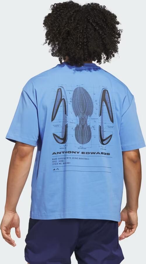 Adidas ANTHONY EDWARDS GFX SCHEMATIC T-SHIRT