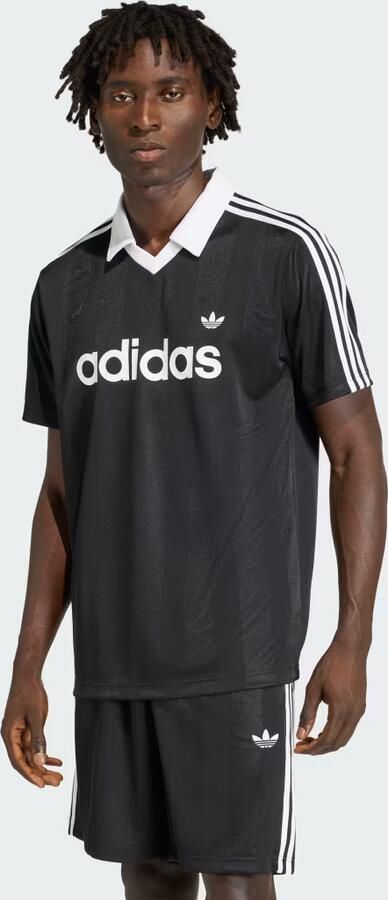 Adidas Originals Archive Collar Jersey Zwart- Heren Zwart - Foto 2