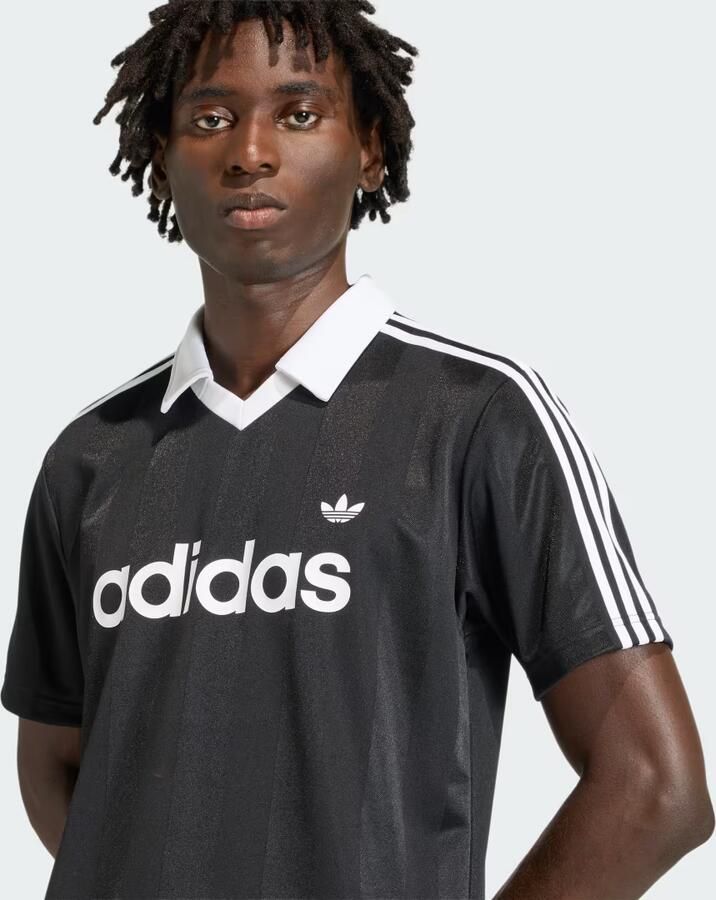 Adidas Originals Archive Collar Jersey Zwart- Heren Zwart - Foto 3