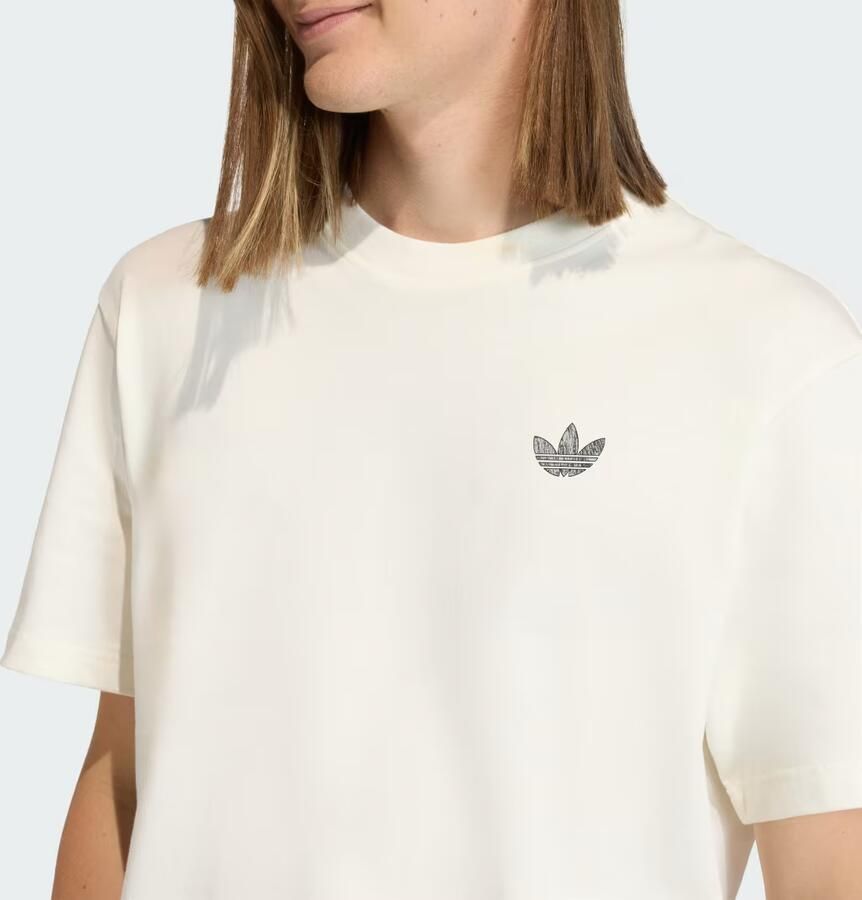 Adidas Originals T-shirt met rugprint van puur katoen - Foto 2