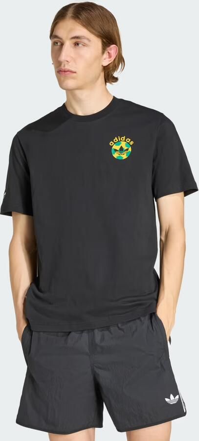 Adidas Originals Retro Football Graphic T-Shirt Zwart- Heren Zwart - Foto 2