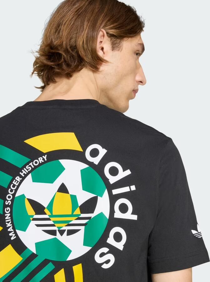Adidas Originals Retro Football Graphic T-Shirt Zwart- Heren Zwart - Foto 5