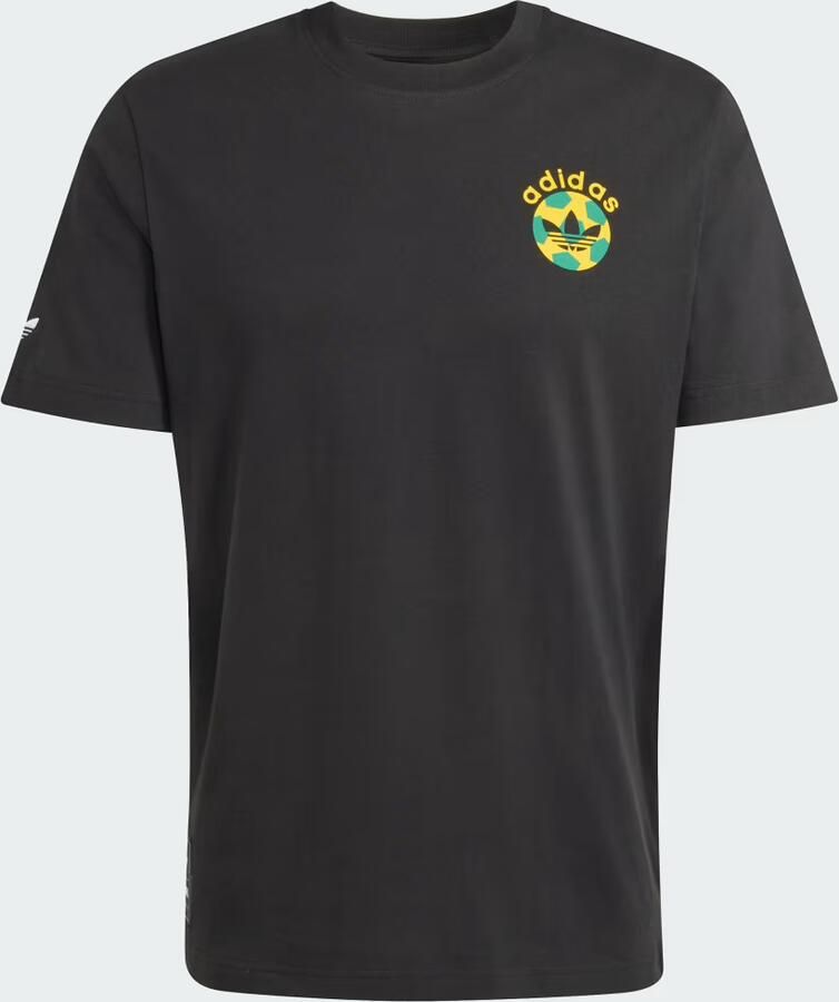 Adidas Originals Retro Football Graphic T-Shirt Zwart- Heren Zwart - Foto 4