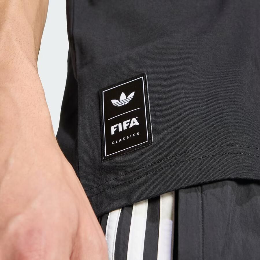 Adidas Originals Retro Football Graphic T-Shirt Zwart- Heren Zwart - Foto 3