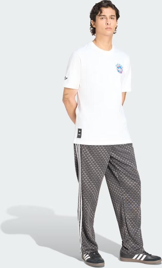 Adidas Originals Retro Football Graphic T-Shirt Wit- Heren Wit - Foto 6