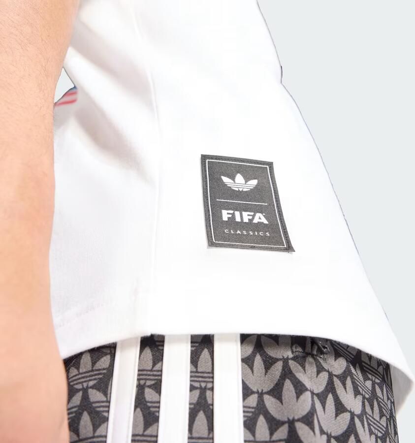 Adidas Originals Retro Football Graphic T-Shirt Wit- Heren Wit - Foto 4