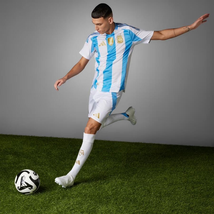 Adidas Argentinië 2024 Authentiek Thuisshirt Wit- Heren Wit - Foto 6