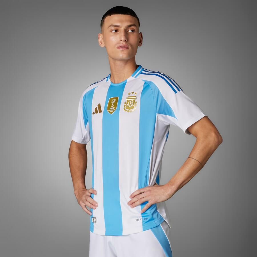 Adidas Argentinië 2024 Authentiek Thuisshirt Wit- Heren Wit