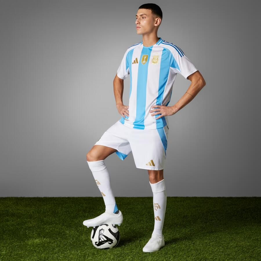 Adidas Argentinië 2024 Authentiek Thuisshirt Wit- Heren Wit - Foto 3