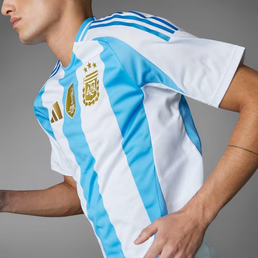 Adidas Argentinië 2024 Authentiek Thuisshirt Wit- Heren Wit - Foto 2
