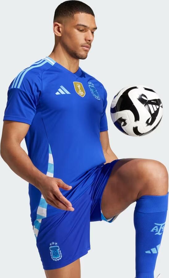 Adidas Argentina 2024 Away Shirt Lucid Blue Blue Burst- Heren Lucid Blue Blue Burst - Foto 3