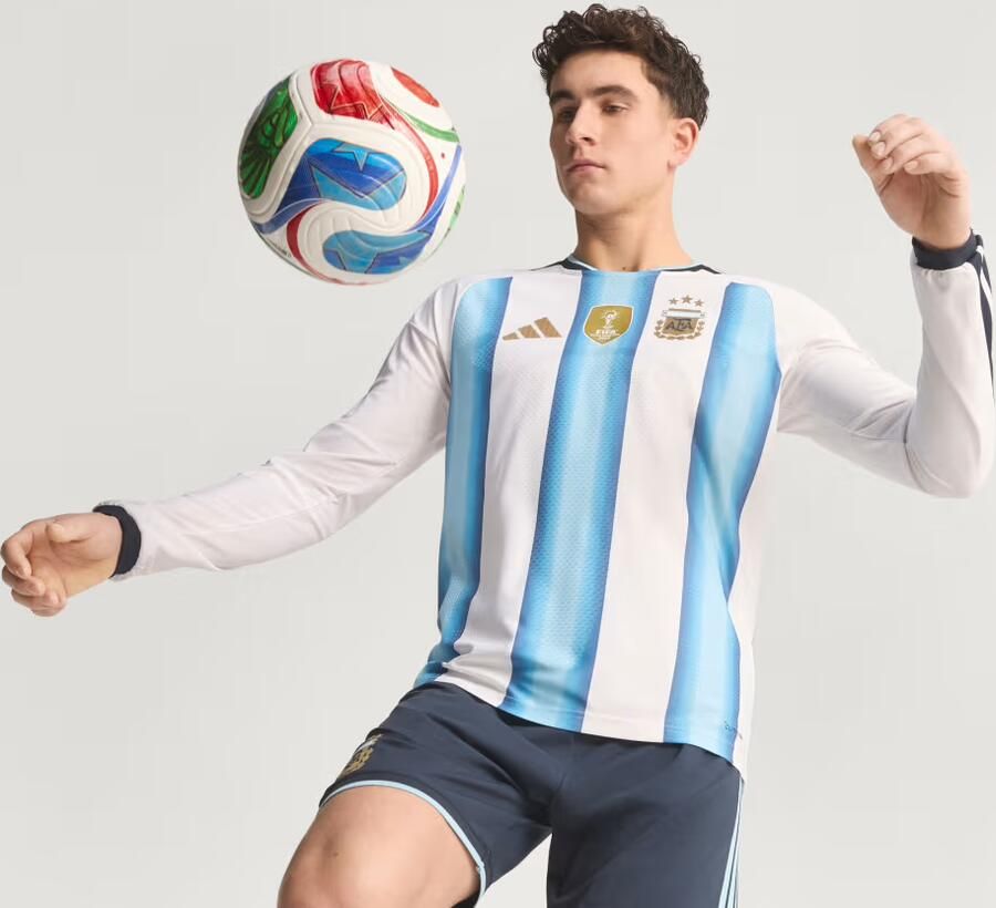 Adidas Argentinië 26 Authentiek Thuisshirt met Lange Mouwen - Foto 4
