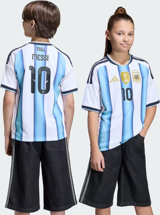 Adidas Argentinië 26 Messi Thuisshirt Kids