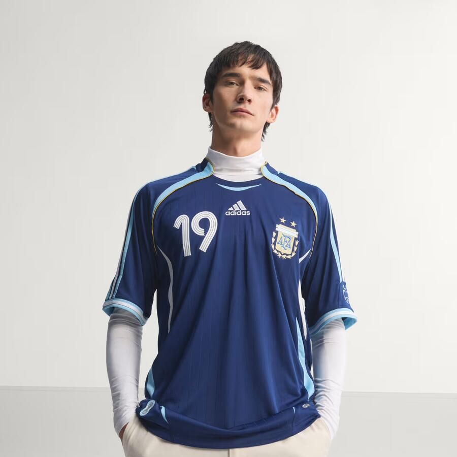 Adidas Argentina Away Messi Jersey 2006 Blauw- Blauw
