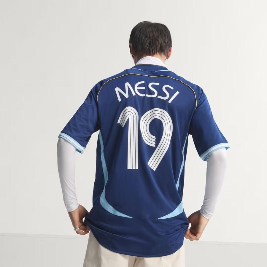 Adidas Argentina Away Messi Jersey 2006 Blauw- Blauw - Foto 2