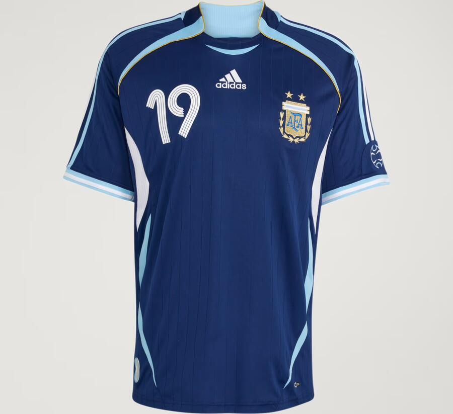 Adidas Argentina Away Messi Jersey 2006 Blauw- Blauw - Foto 6