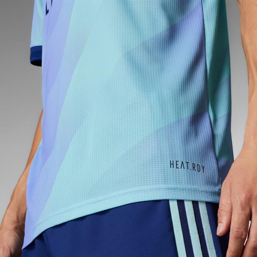 Adidas Arsenal 24 25 Authentiek Derde Shirt Clear Aqua Light Flash Purple- Heren Clear Aqua Light Flash Purple - Foto 6