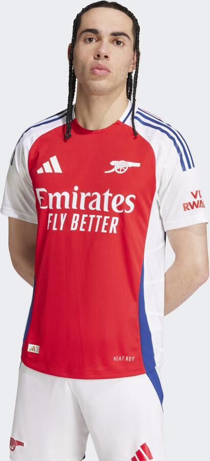 Adidas Arsenal FC 2024 25 Match Home Shirt Better Scarlet White- Heren Better Scarlet White