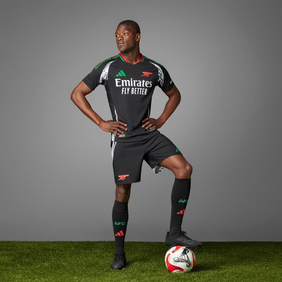 Adidas Arsenal FC 2024 25 Match Away Shirt Black- Heren Black - Foto 2