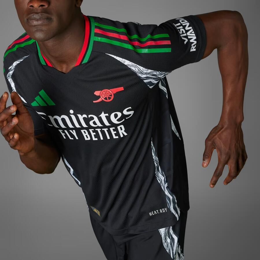 Adidas Arsenal FC 2024 25 Match Away Shirt Black- Heren Black - Foto 3