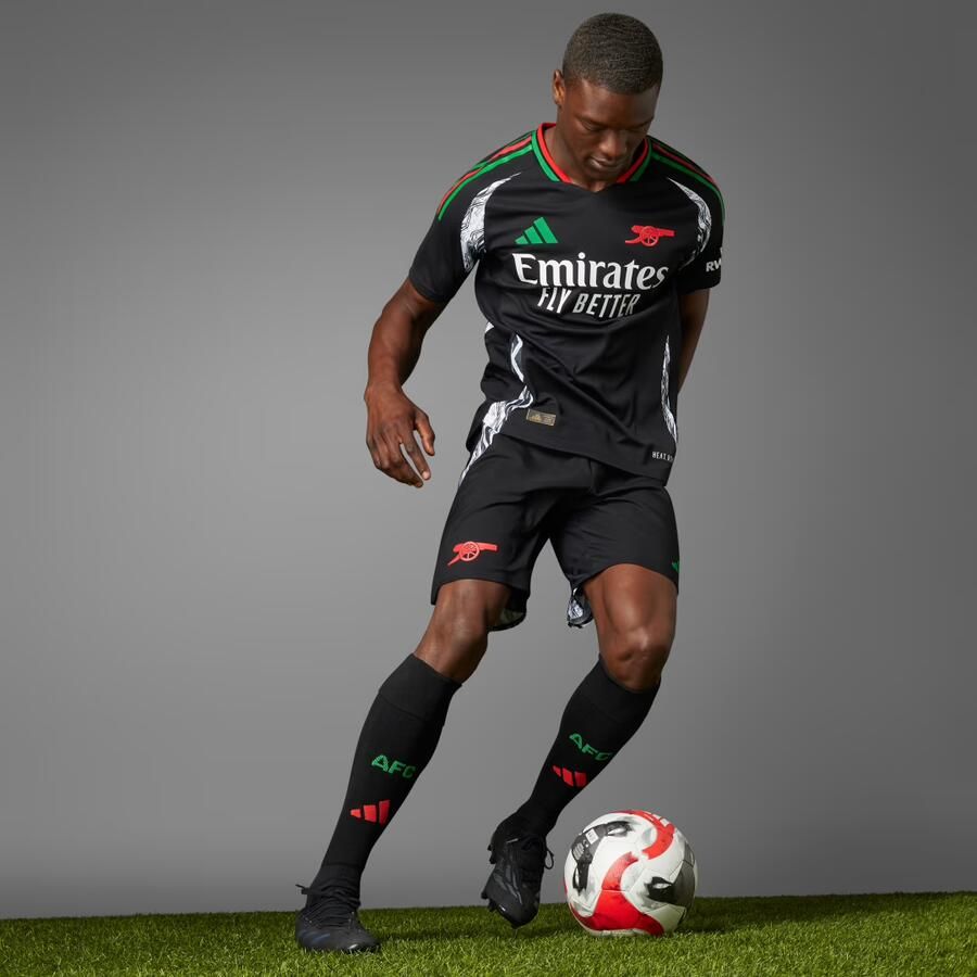 Adidas Arsenal FC 2024 25 Match Away Shirt Black- Heren Black - Foto 5