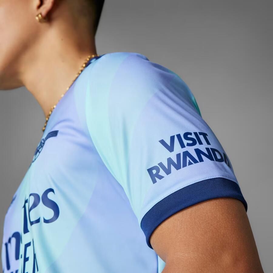 Adidas Originals Arsenal FC 2024 25 Third Shirt Clear Aqua Light Flash Purple- Heren Clear Aqua Light Flash Purple - Foto 3