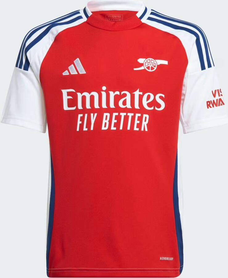 Adidas Perfor ce Junior Arsenal FC voetbalshirt uit rood wit Sport t-shirt Polyester Ronde hals 128 - Foto 3
