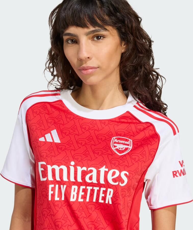 Adidas Arsenal FC 2025 26 Home Shirt Dames Rood- Dames Rood