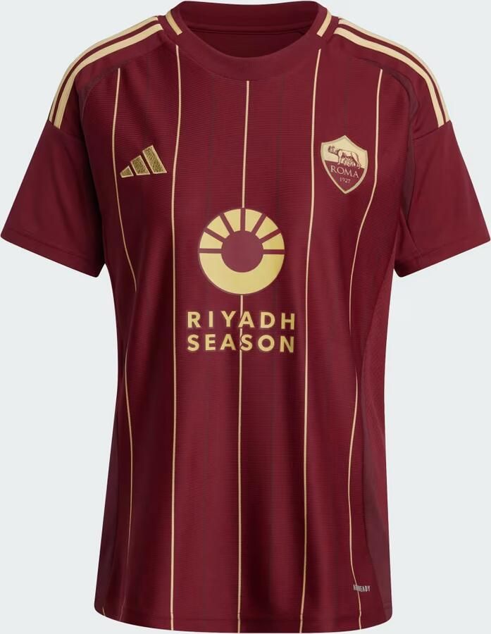 Adidas AS Roma 2024 25 Home Shirt Dames Red- Dames Red - Foto 3