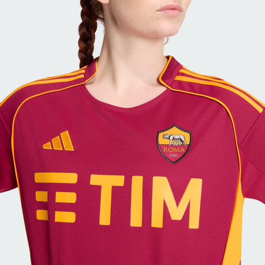 Adidas AS Roma 2025 26 Home Shirt Dames Burgundy- Dames Burgundy - Foto 2