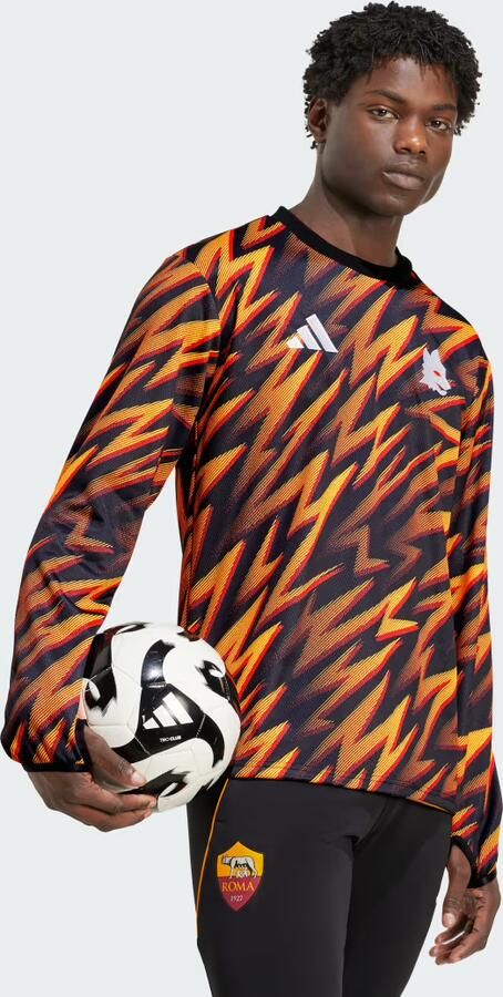 Adidas AS Roma 25 26 Pre-Match Warme Longsleeve - Foto 6