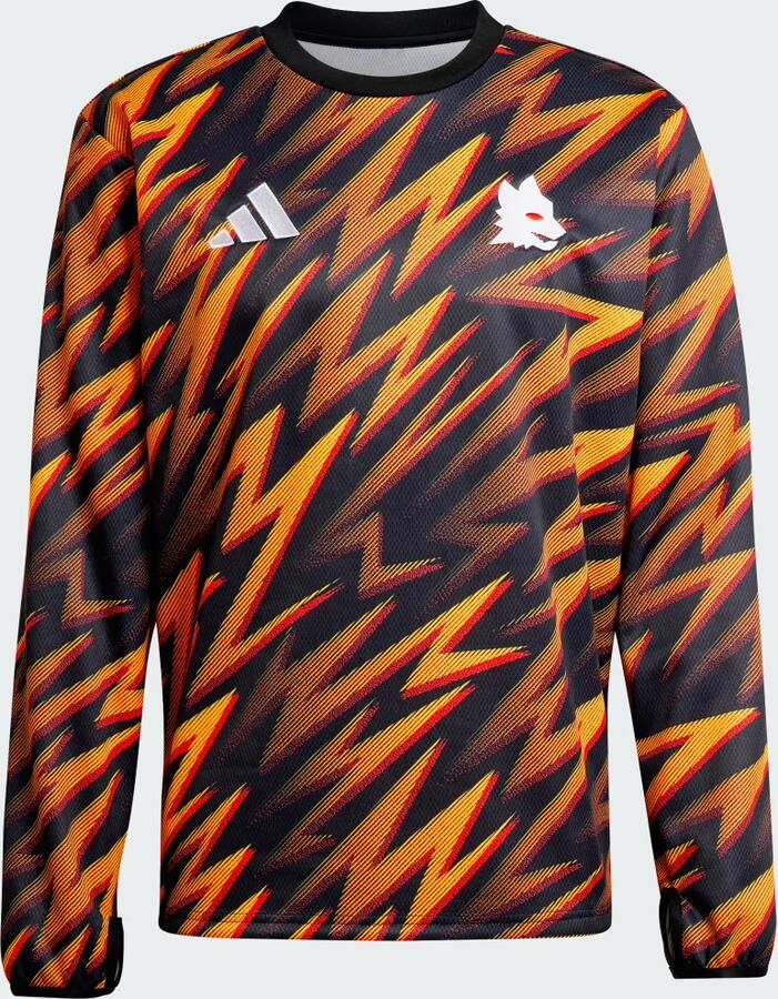 Adidas AS Roma 25 26 Pre-Match Warme Longsleeve - Foto 5