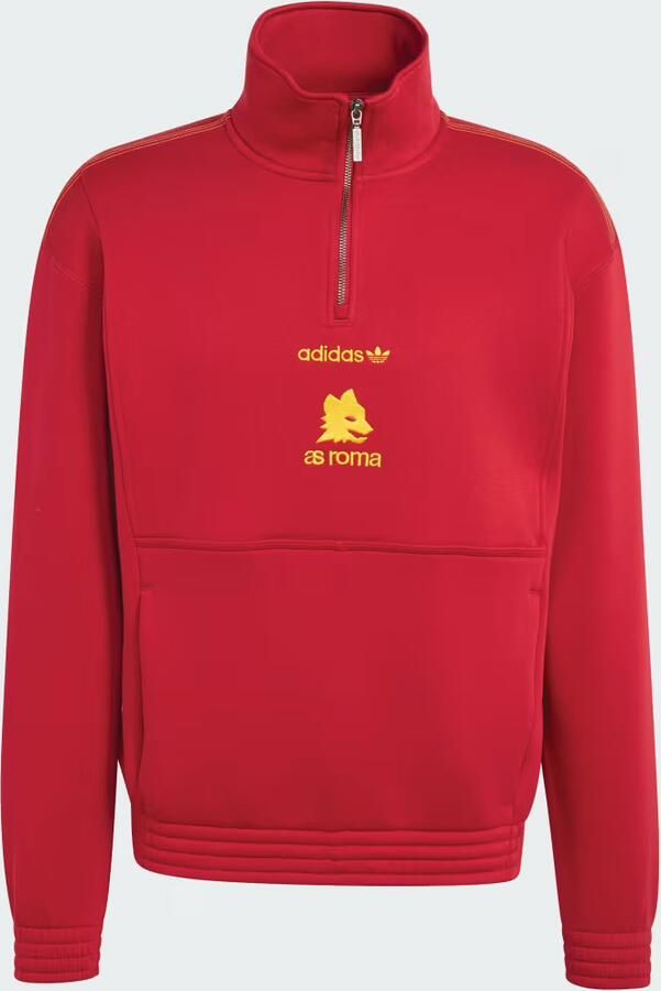 Adidas AS Roma EQT Sweater met Halflange Rits - Foto 5