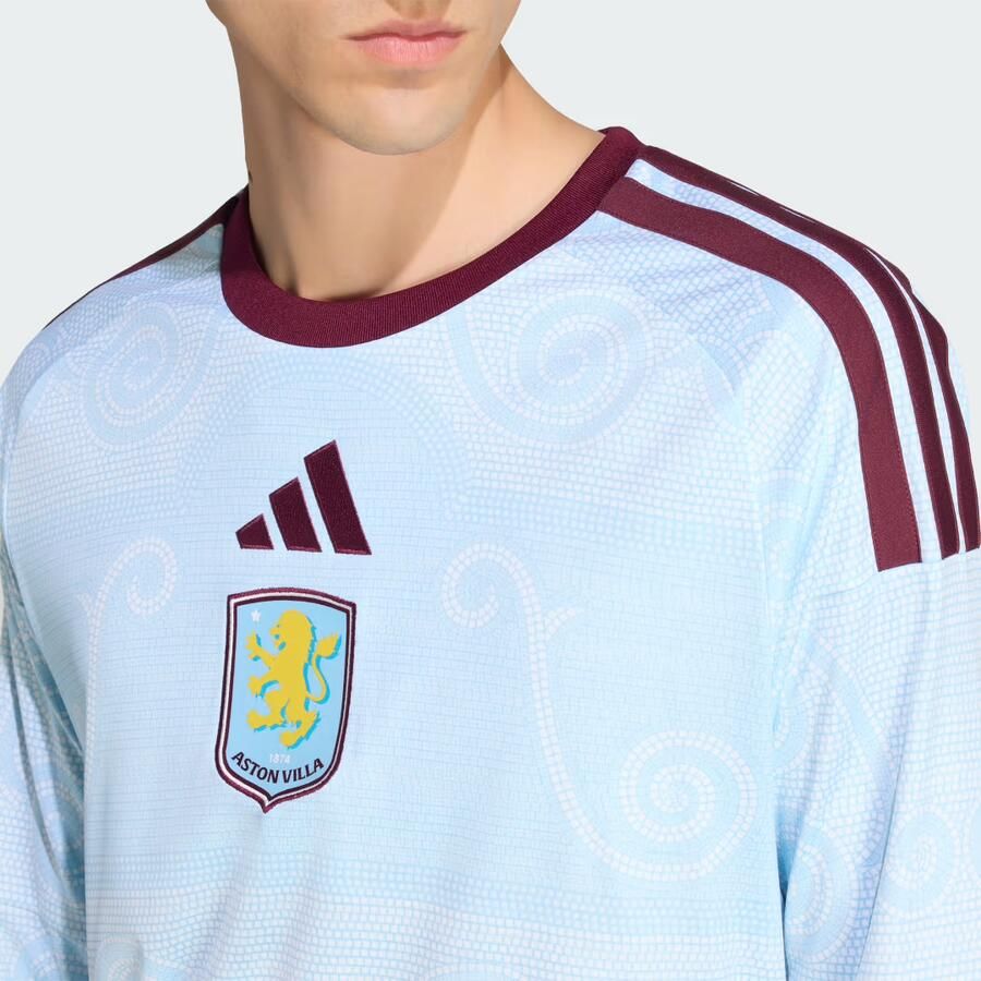 Adidas Aston Villa FC 2026 27 Long Sleeve Third Shirt Blauw- Heren Blauw - Foto 3