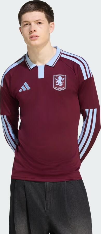 Adidas Aston Villa FC 2026 27 Long Sleeve Home Shirt Roze- Heren Roze - Foto 2