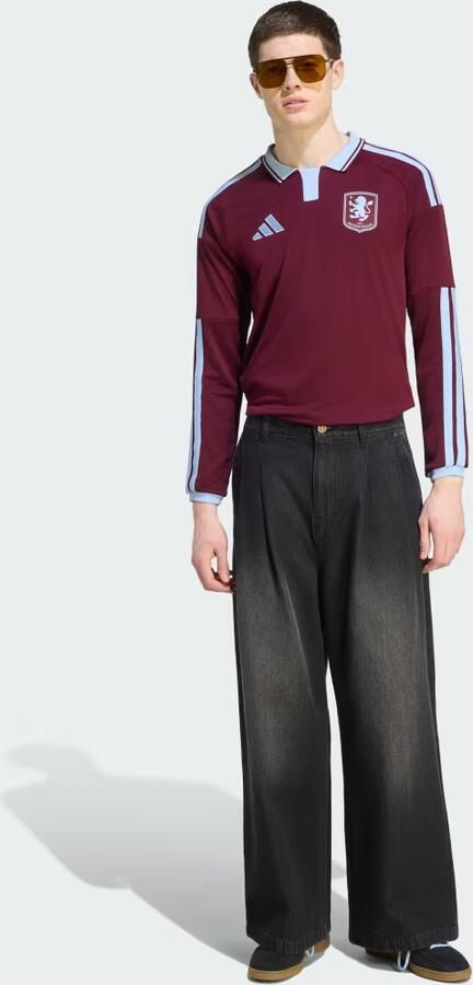 Adidas Aston Villa FC 2026 27 Long Sleeve Home Shirt Roze- Heren Roze - Foto 6