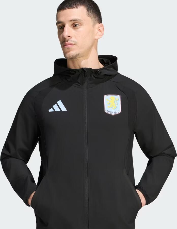 Adidas Aston Villa FC Tiro Travel Windjack met Lange Ritssluiting - Foto 3
