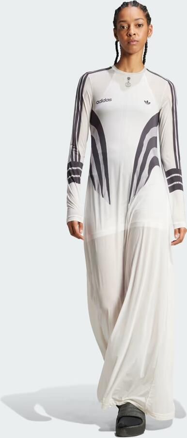 Adidas Originals Lange Jurk met Print White Dames