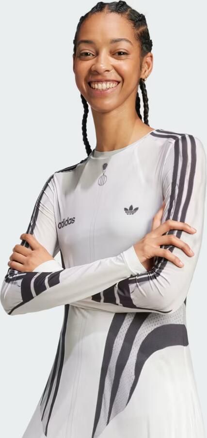 Adidas Originals Lange Jurk met Print White Dames - Foto 5