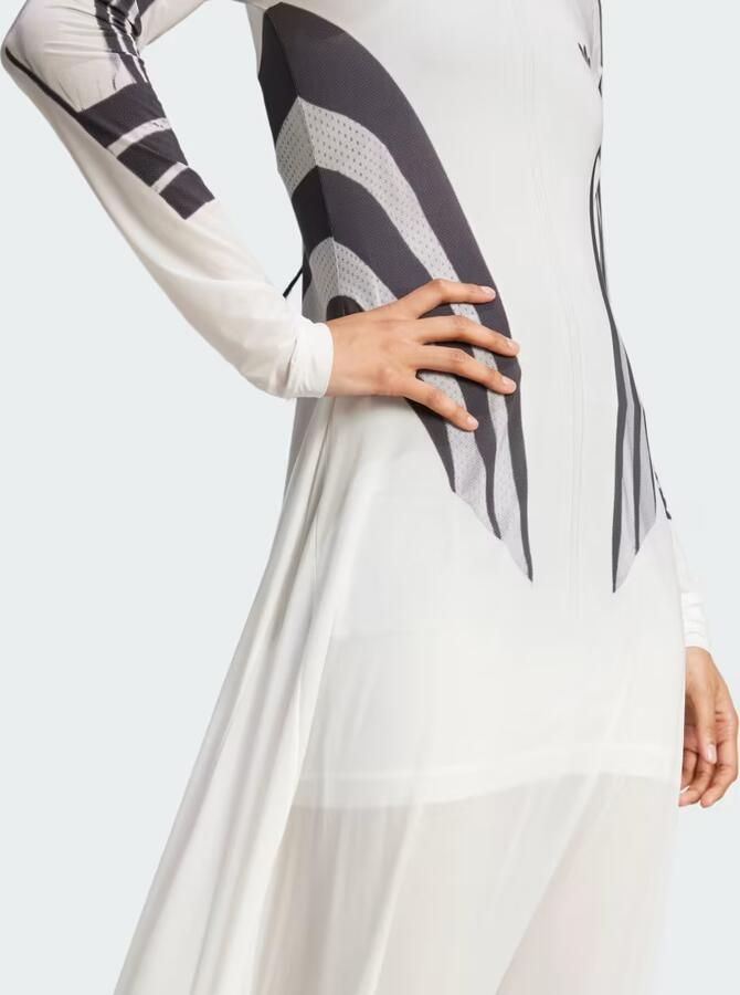 Adidas Originals Lange Jurk met Print White Dames - Foto 2