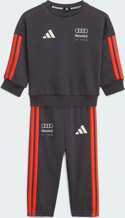 Adidas AUDI REVOLUT F1 TEAM DNA BABY JOGGINGPAK MET LANGE MOUWEN