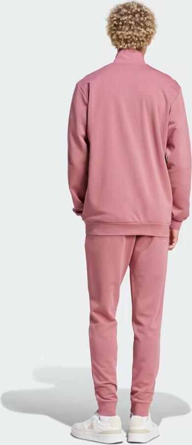 Adidas Basic 3-Stripes French Terry Tracksuit Pink Heren - Foto 4