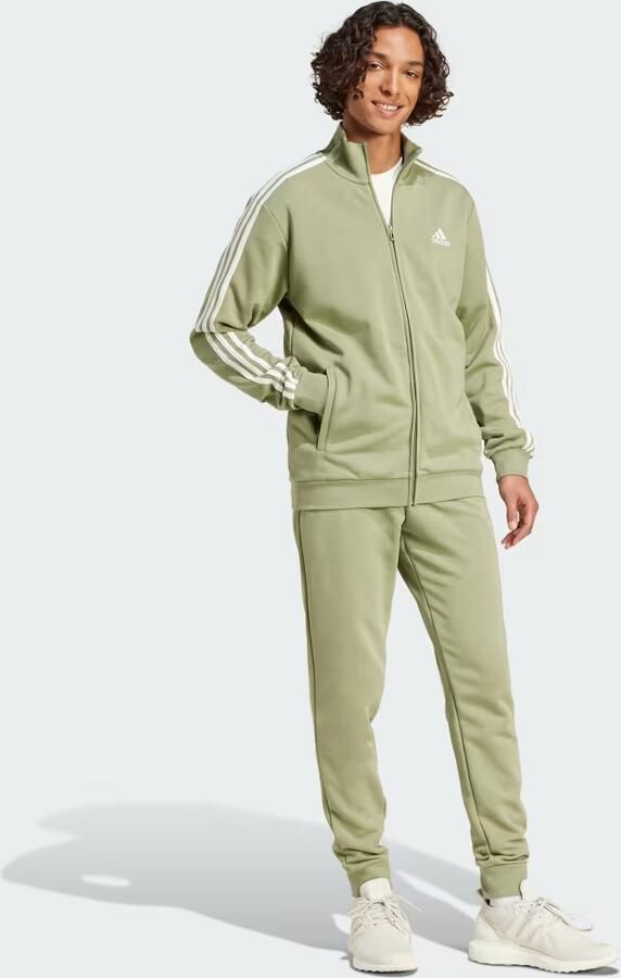 Adidas Tracksuit Basic 3-Stripes Compleet Tracksuit Green Heren - Foto 3