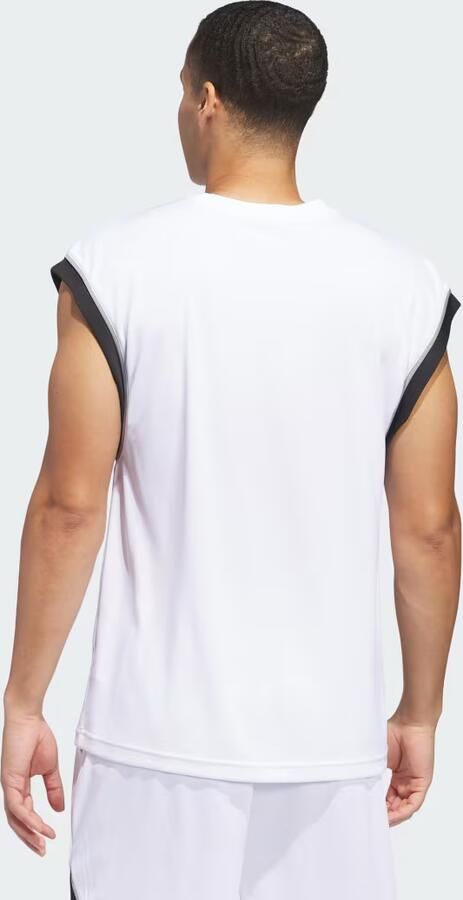 Adidas Basketball All-World Mouwloze Tanktop Wit- Heren Wit - Foto 5