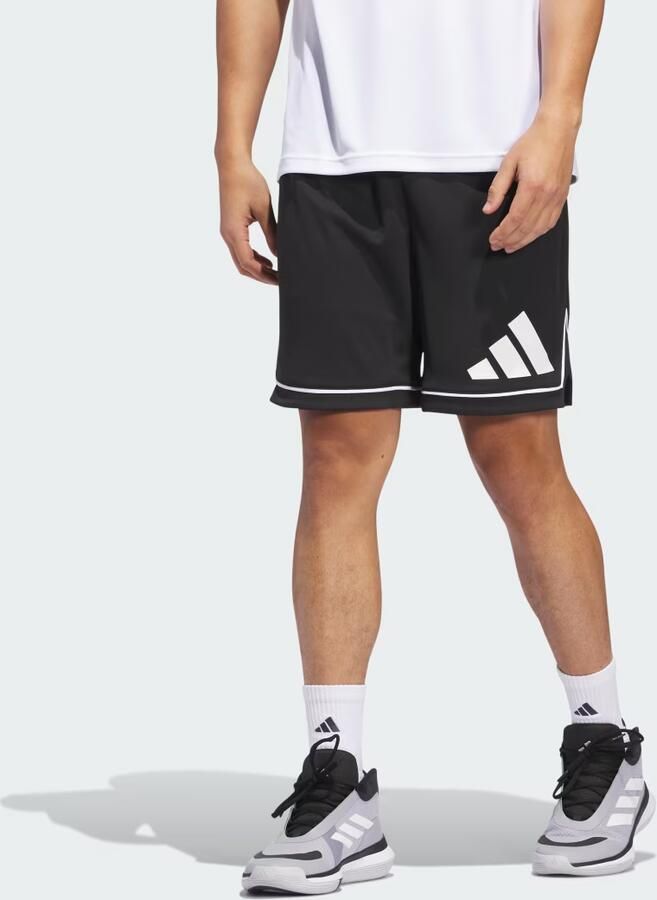 Adidas Basketball Badge of Sport Short Zwart- Heren Zwart - Foto 6