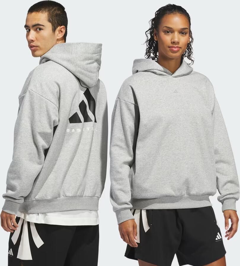 Adidas Basketball Fleece Hoodie (Uniseks) - Foto 2