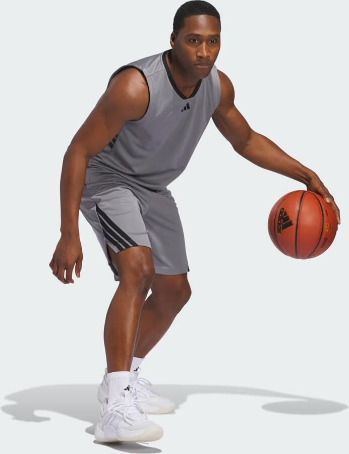 Adidas Basketball Legends Tanktop Grijs- Heren Grijs - Foto 3