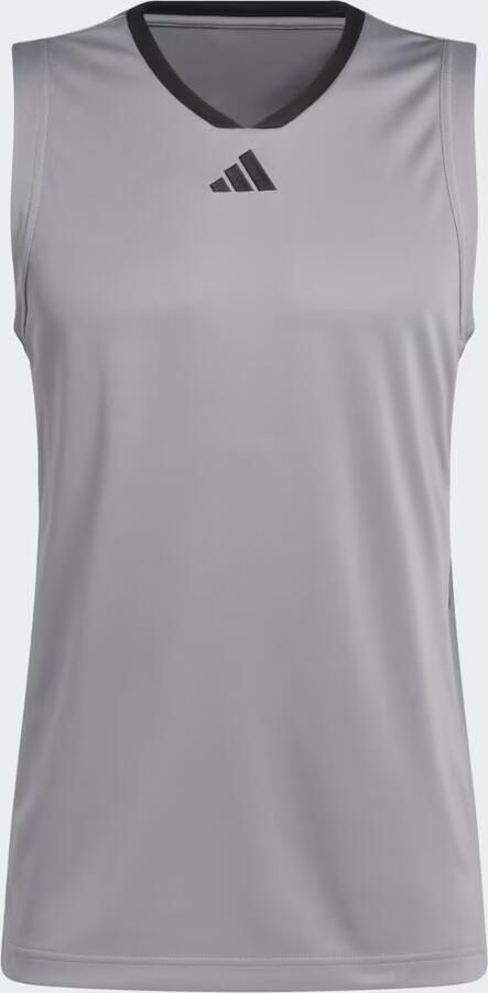Adidas Basketball Legends Tanktop Grijs- Heren Grijs - Foto 5