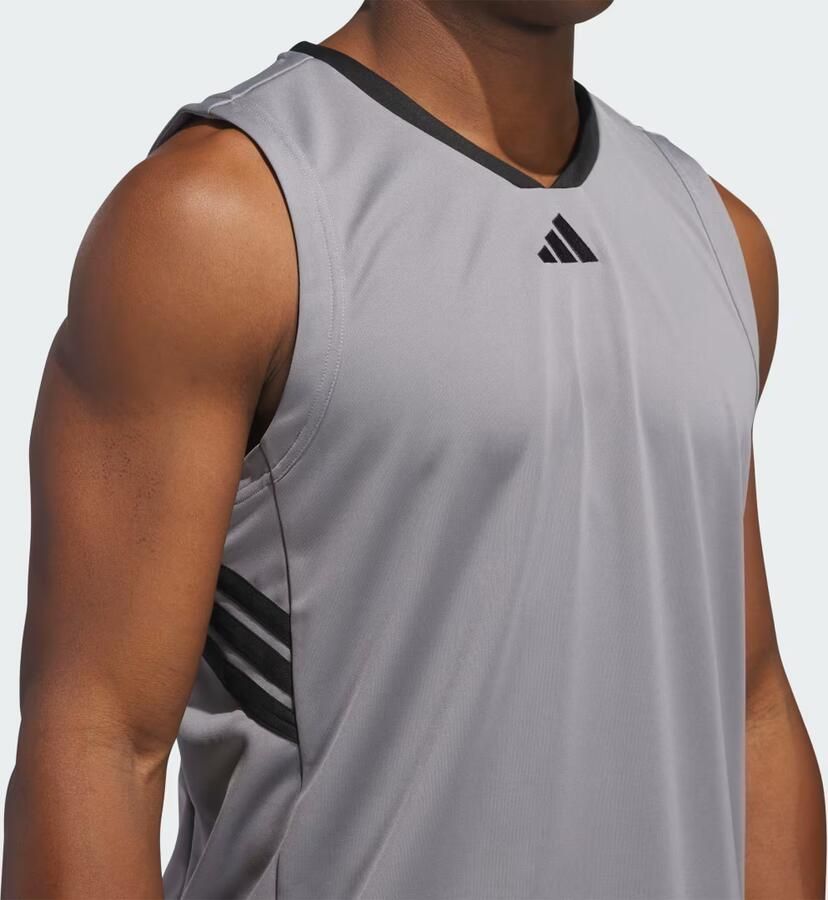 Adidas Basketball Legends Tanktop Grijs- Heren Grijs - Foto 2