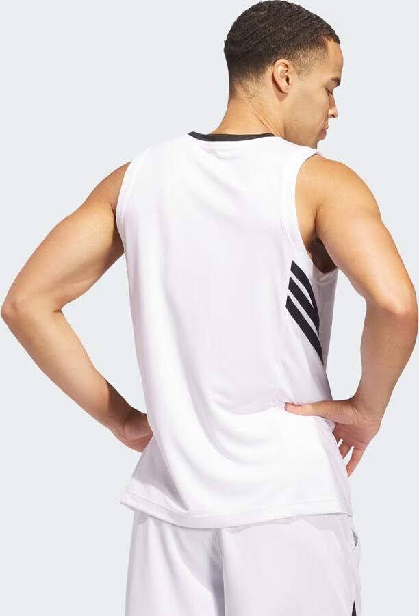 Adidas Basketball Legends Tanktop Wit- Heren Wit - Foto 3